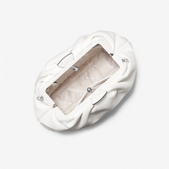 Nola Small Faux Leather Pink Michael Kors Pink Clutch Bag Handbag - Picture 4 of 6